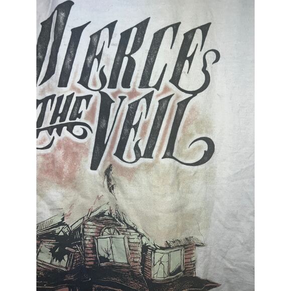 Pierce The Viel Fearless Records Shirt Band Tour Concert Tee Graphic White M - Picture 4 of 8